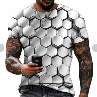 O-Neck Abstract هاراجوكو تخصيصات كبيرة الحجم